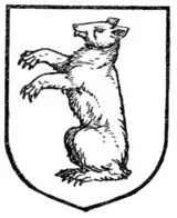 Fig. 349.—Bear sejant erect.