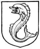 Fig. 480.—Dolphin hauriant.