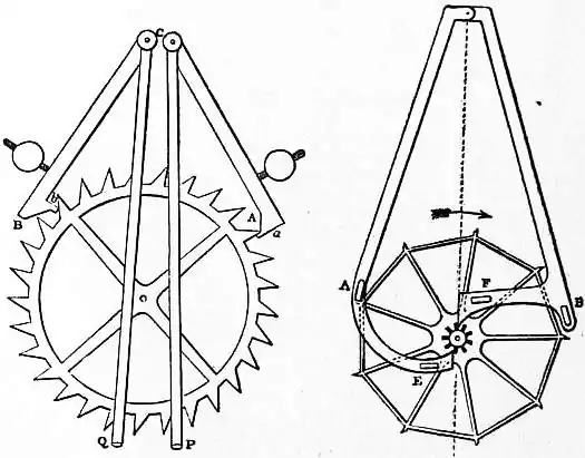 EB1911 - Clock - Fig. 17.-18.—Mudge’s & Bloxam’s Gravity Escapement.jpg