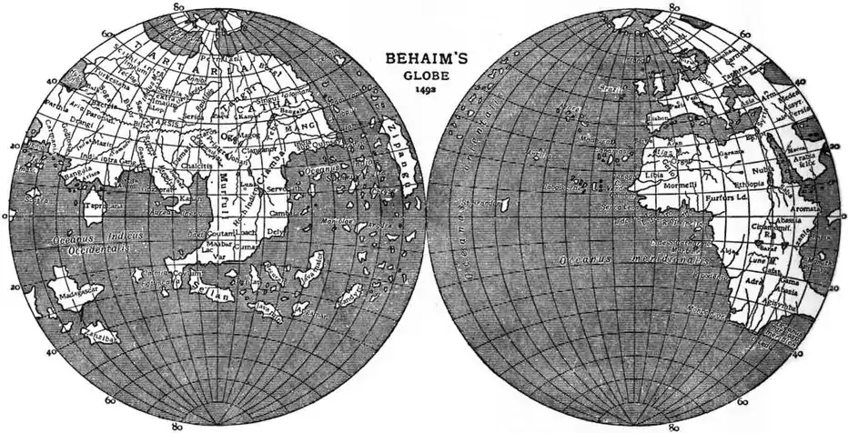 EB1911 - Map - Fig. 26 - Behaim's Globe, 1492.jpg