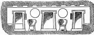 EB1911 Catacomb - Fig. 24.—Section of the Tomb of the Seats and Shields, Cervetri.jpg