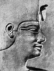 EB1911 Egypt - Pyramid Period - Senwosri I (Limestone Relief).jpg