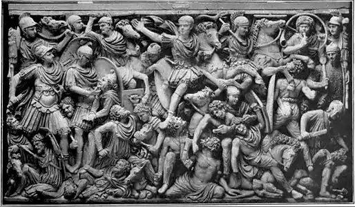 EB1911 Roman Art - Mêlée of Romans and Orientals.jpg