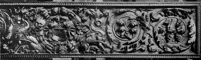 EB1911 Wood-Carving - Front of walnut coffer, Italian.jpg