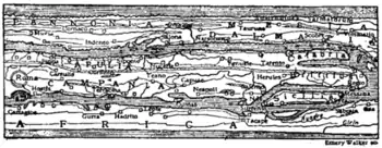 Fig. 5.—A Section of Peutinger's Tabula.