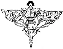 Early poems of William Morris - Florence Harrison illustration at page viii.png