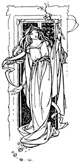 Early poems of William Morris - Florence Harrison illustration at page xii.png