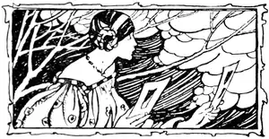 Early poems of William Morris - Florence Harrison illustration at page xiv.png