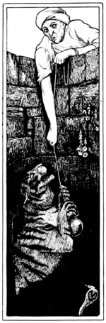 Illustration inset at page 72 of Indian Fairy Tales (1892).png
