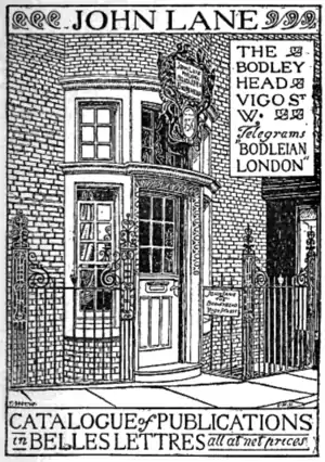 John Lane, The Bodley Head, catalogue.png