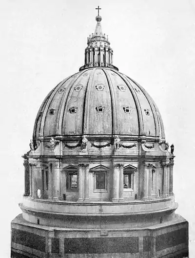 Life of Michael Angelo, 1912 - Original Model (in Wood) of the Dome of St. Peter's.jpg