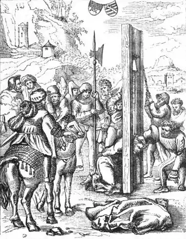 Murcod Ballagh beheaded 1307 (Holinshed, 1577).png