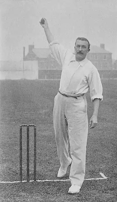 Ranji 1897 page 111 Attewell just before delivery.jpg