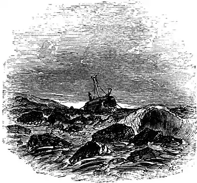 SFR b+w - the pinnace in its moorings.jpg