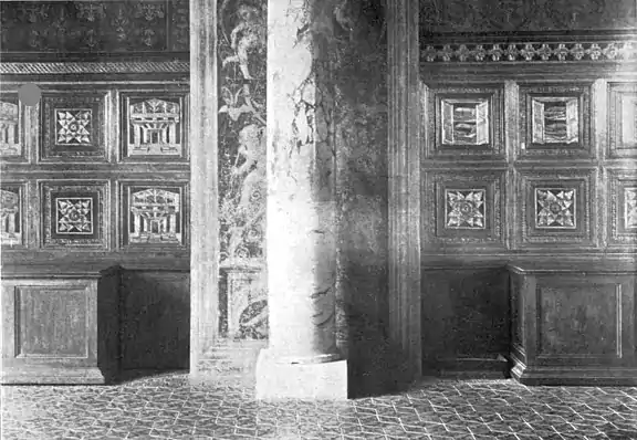 Fig. 8. The library-settles (spalliere) once used in the Vatican Library of Sixtus IV