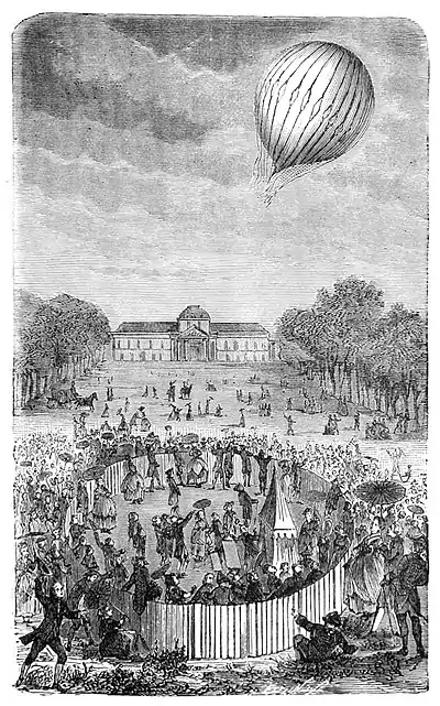 Wonderful Balloon Ascents, 1870 - The Ascent of Charles's Balloon from the Champ de Mars.jpg