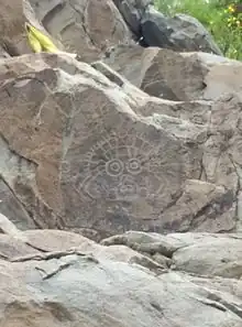 贺兰山岩画太阳神