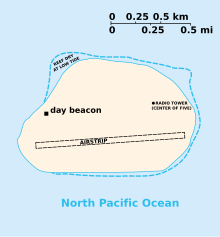 A simple outline of the island