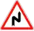 "S" bend to the left (FR)