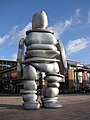 The 7-metre-tall aluminium "little man of Hoofddorp"