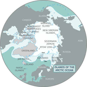 Map of the North Pole