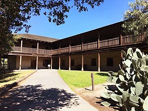 A two-story building
