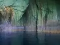 Inside the sea cave on the east side of Aorangaia
