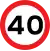 Speed limit (in mph)