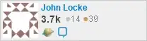 profile for John Locke on Stack Exchange, a network of free, community-driven Q&A sites profile for John Locke on Stack Exchange, a network of free, community-driven Q&A sites