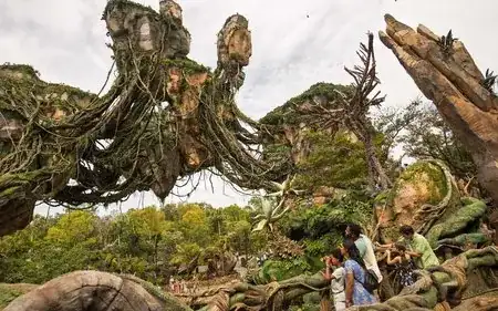floating rocks in the Disney pandora
