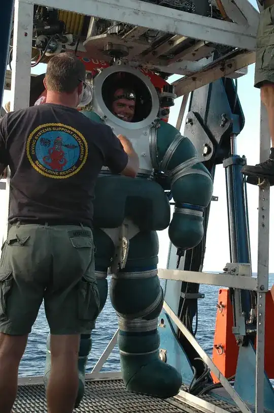 Atmospheric Diving System (ADS) aboard the special mission charter ship M/V Kellie Chouest