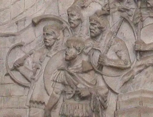 Cornicens on Trajan's Column Cornicens on Trajan's column