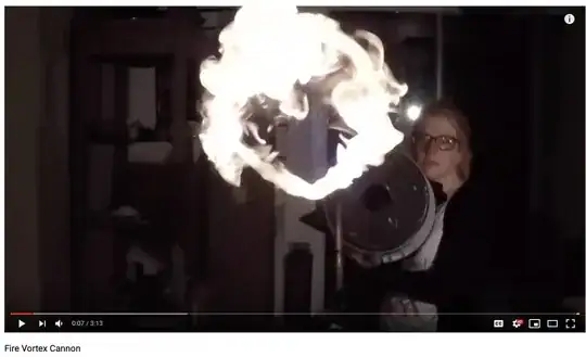 vortex flame cannon