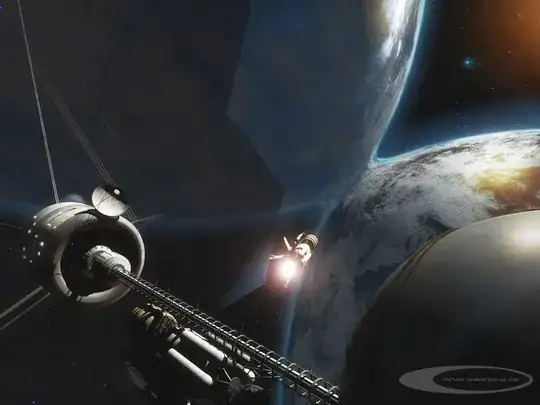 Artist view of 2 tidally locked planets