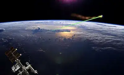Laser broom debris clearance