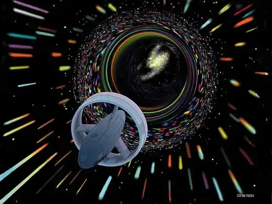 Artist Concept of a Wormhole Travel