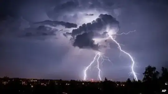 Lightning strikes