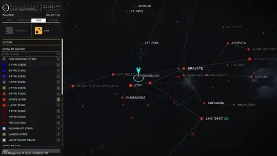 Elite: Dangerous Star map
