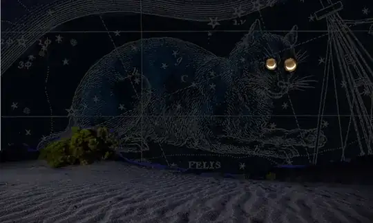cat with moon eyes